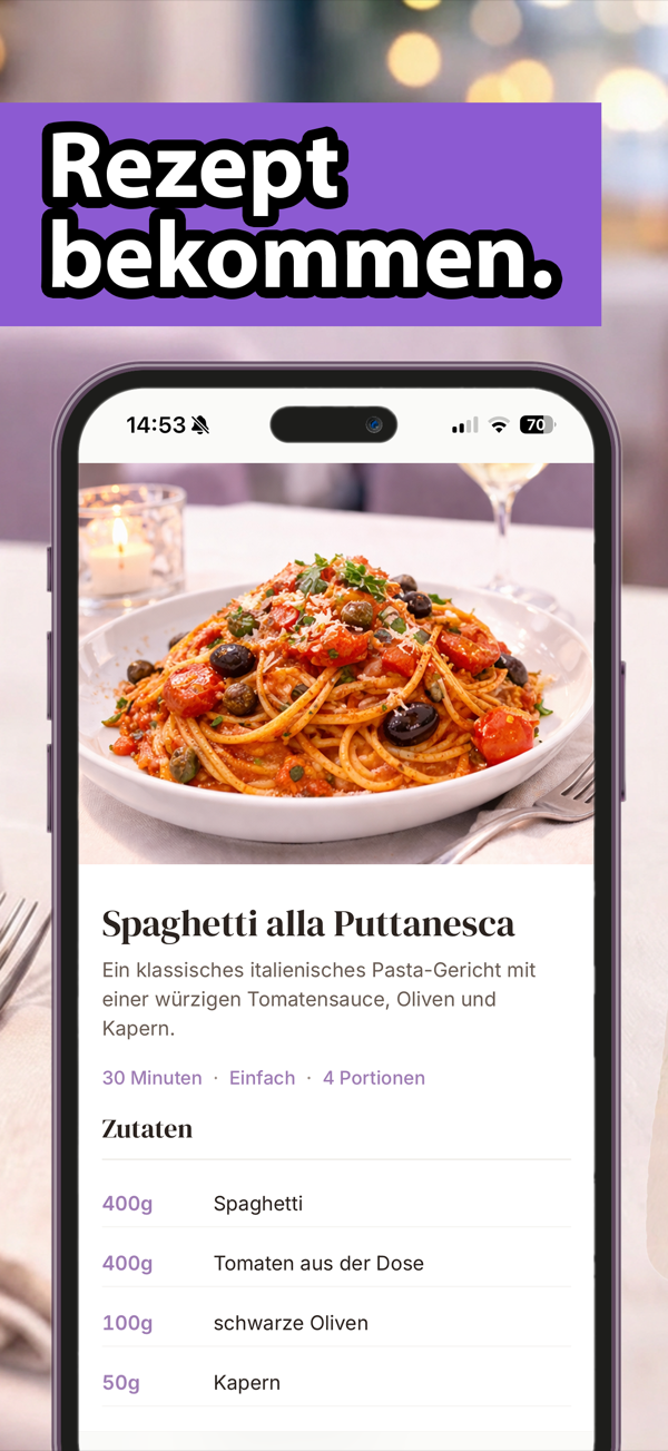 Rezept bekommen